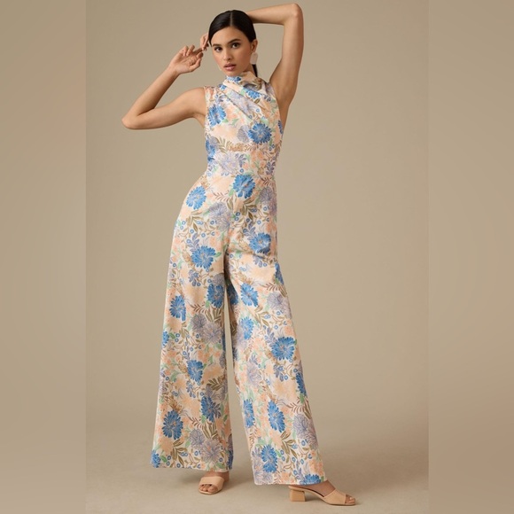 Significant Other Pants - Significant Other Lana  Wide Leg Jumpsuit in Daylight Floral Size 6 NWT